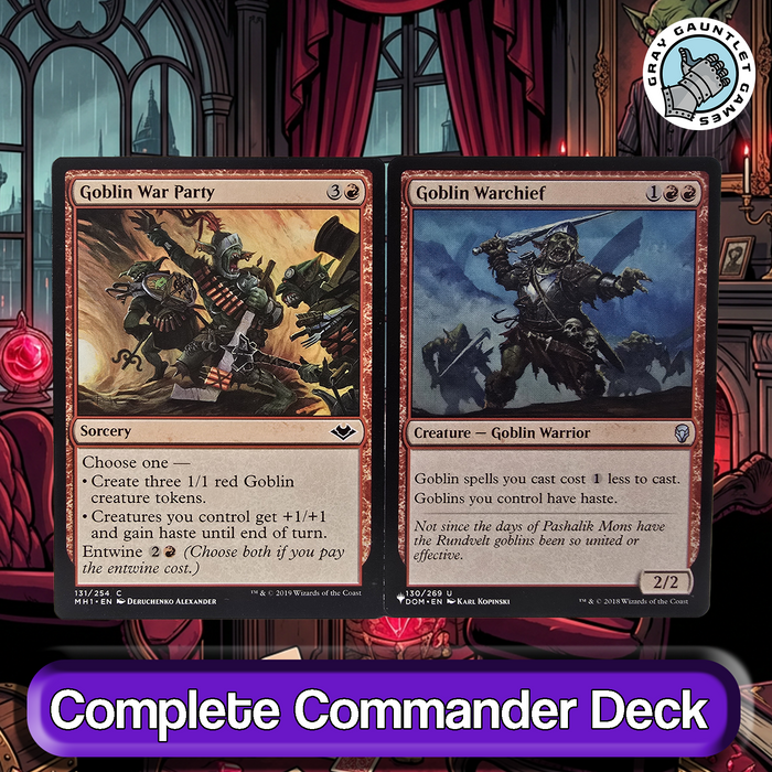Krenko, Mob Boss COMMANDER DECK Goblin Tribal Tokens Aggro MTG Custom Edh Magic