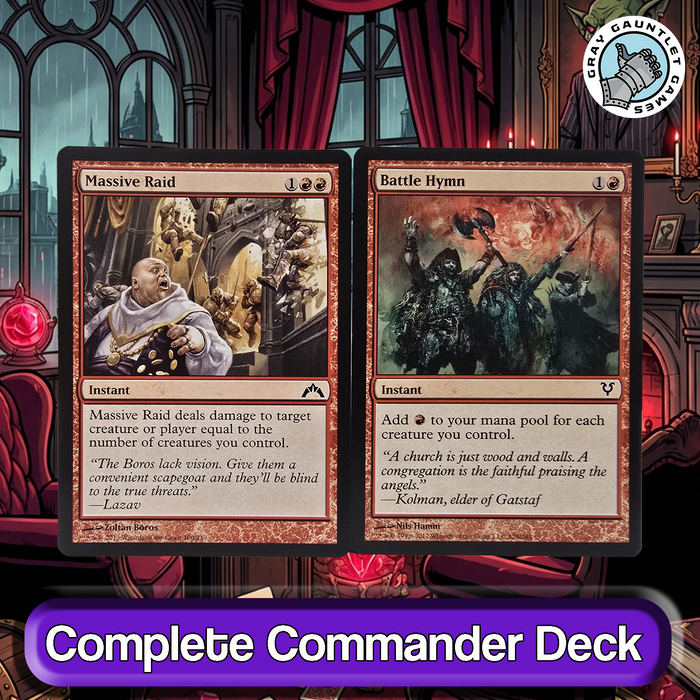 Krenko, Mob Boss COMMANDER DECK Goblin Tribal Tokens Aggro MTG Custom Edh Magic