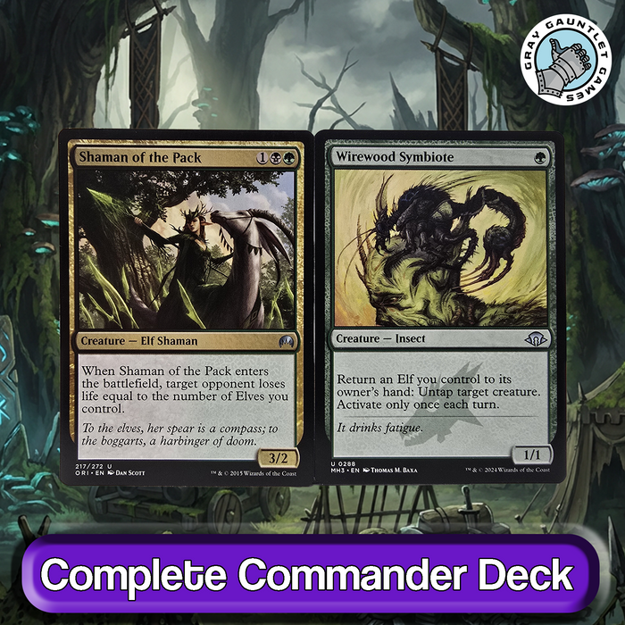 Lathril, Blade of the Elves COMMANDER DECK Elf Tribal Aggro MTG Custom Edh Magic