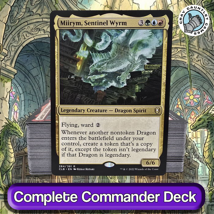 Miirym, Sentinel Wyrm COMMANDER DECK Dragon Tribal Copy MTG Custom Edh Magic