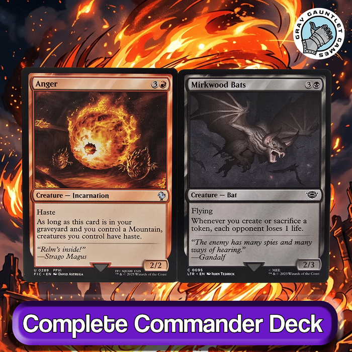 Sauron, the Dark Lord COMMANDER DECK Amass Orcs Tokens MTG Custom Edh Magic