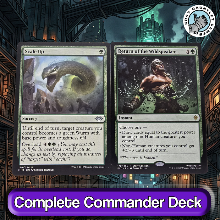 Tifa Lockhart COMMANDER DECK Landfall Voltron Counters Ramp MTG Custom Edh Magic