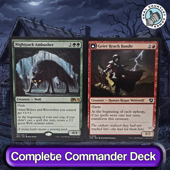 Tovolar, Dire Overlord COMMANDER DECK Werewolf Typal Aggro MTG Custom Edh Magic