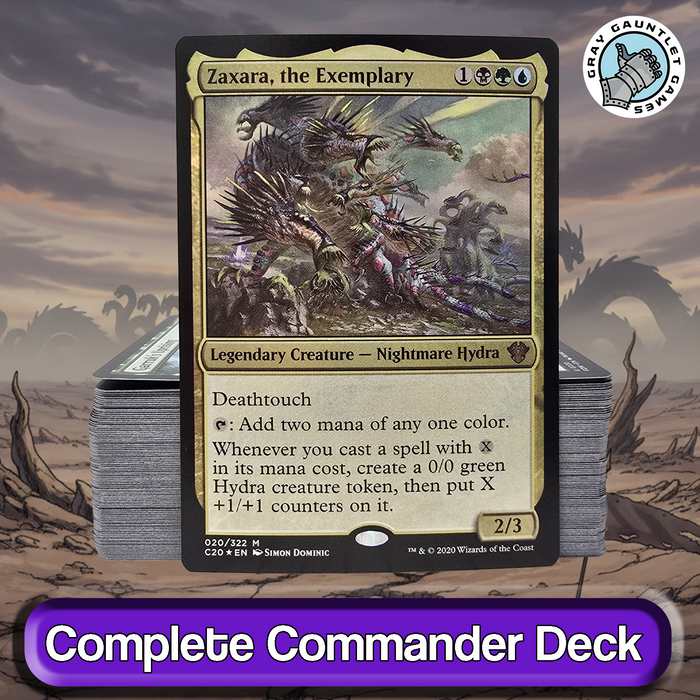 Zaxara, the Exemplary COMMANDER DECK X-Spells Hydra Tokens MTG Custom Edh Magic