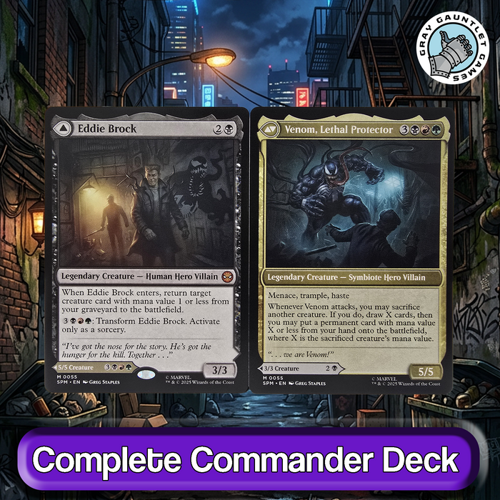 Eddie Brock Venom Lethal Protector COMMANDER DECK Sacrifice MTG Custom Edh Magic