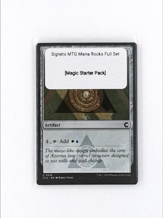 Signets MTG Mana Rocks Full Set All 10 Magic The Gathering Commander Staples EDH [Magic Starter Pack]