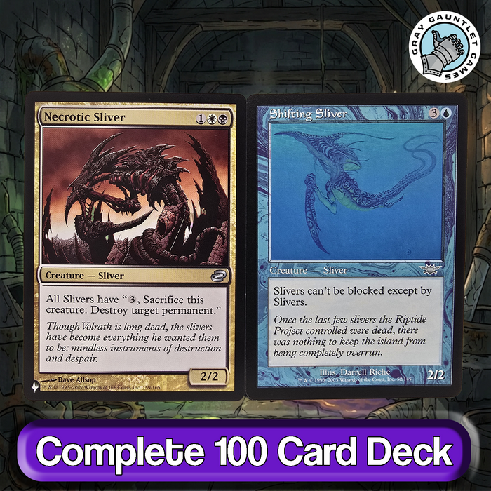 Sliver Hivelord COMMANDER DECK Sliver Tribal Indestructible MTG Custom EDH  Magic