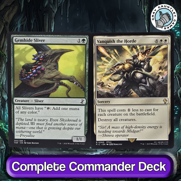 Sliver Hivelord COMMANDER DECK Indestructible Sliver Tribal MTG Custom Edh Magic