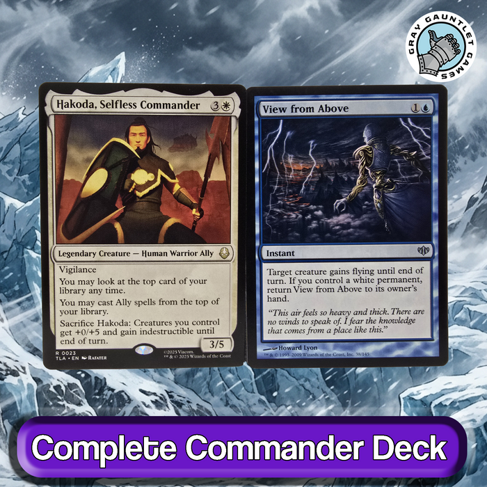 Two trading cards on a icy background.