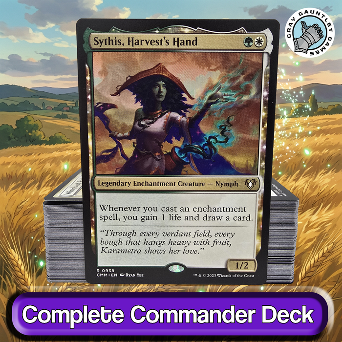 Sythis, Harvest's Hand COMMANDER DECK Enchantment Voltron MTG Custom EDH Magic