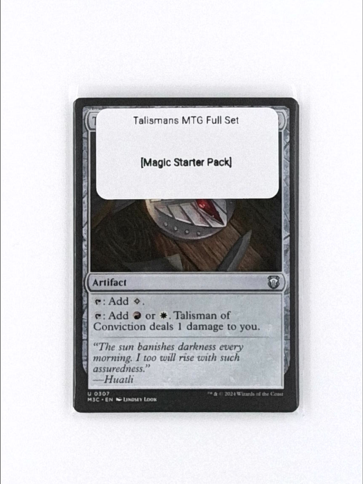 Talismans MTG Mana Rocks Full Set All 10 Magic The Gather Commander Staples EDH [Magic Starter Pack]