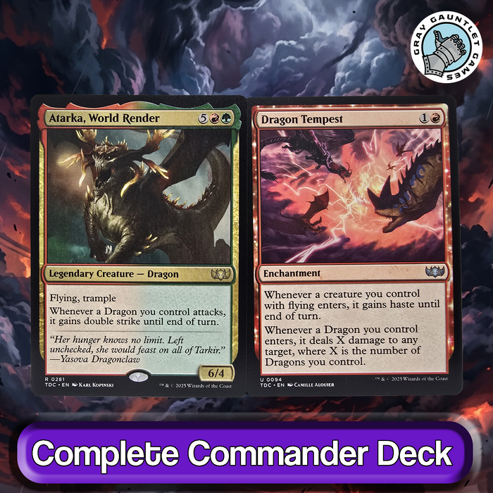 The Ur-Dragon COMMANDER DECK Dragon Tribal Strong MTG Custom Powerful Edh Magic