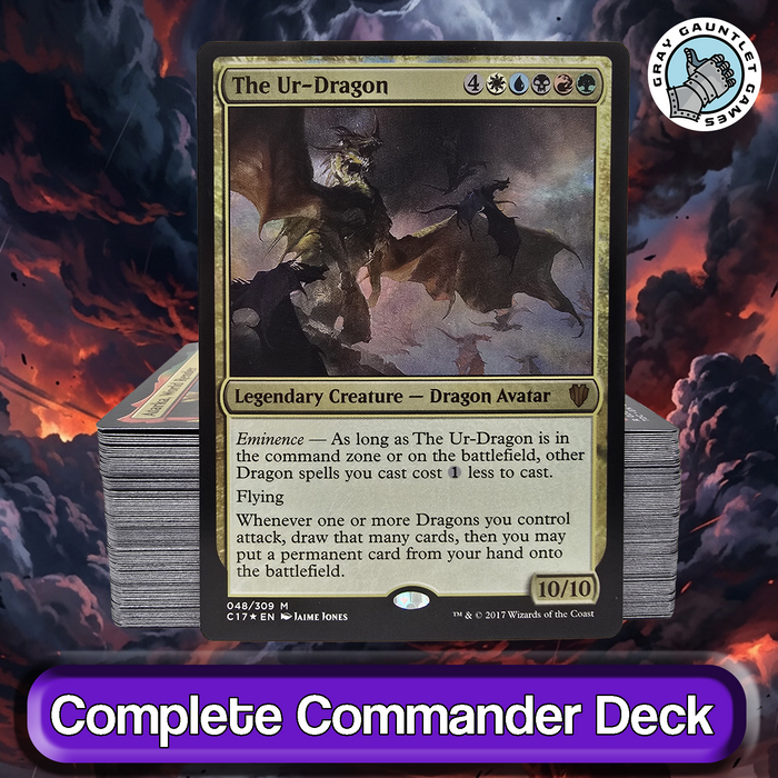 The Ur-Dragon COMMANDER DECK Dragon Tribal Strong MTG Custom Powerful Edh Magic