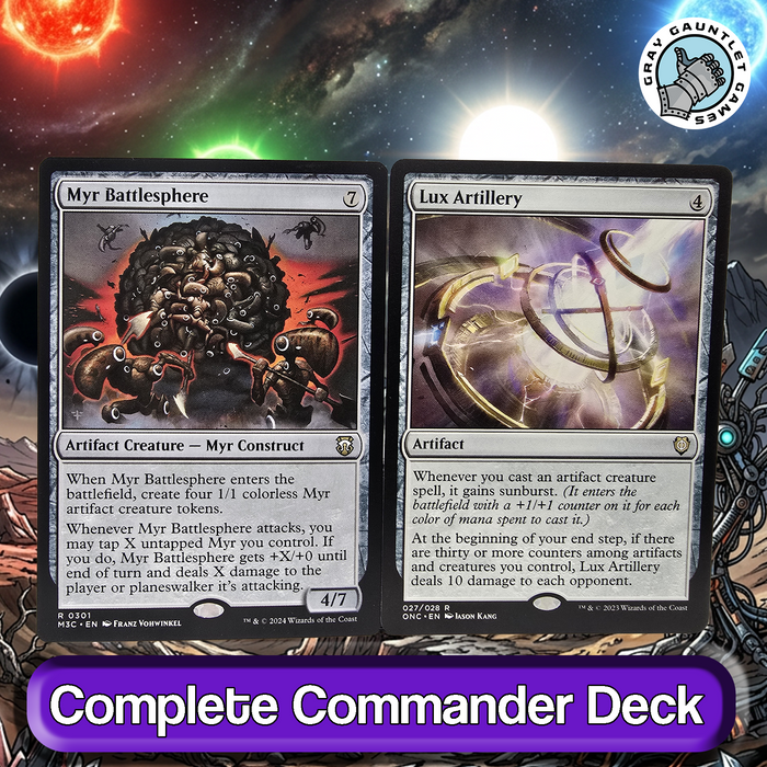 Urtet, Remnant of Memnarch COMMANDER DECK 5-Color Myr Artifacts MTG Custom EDH