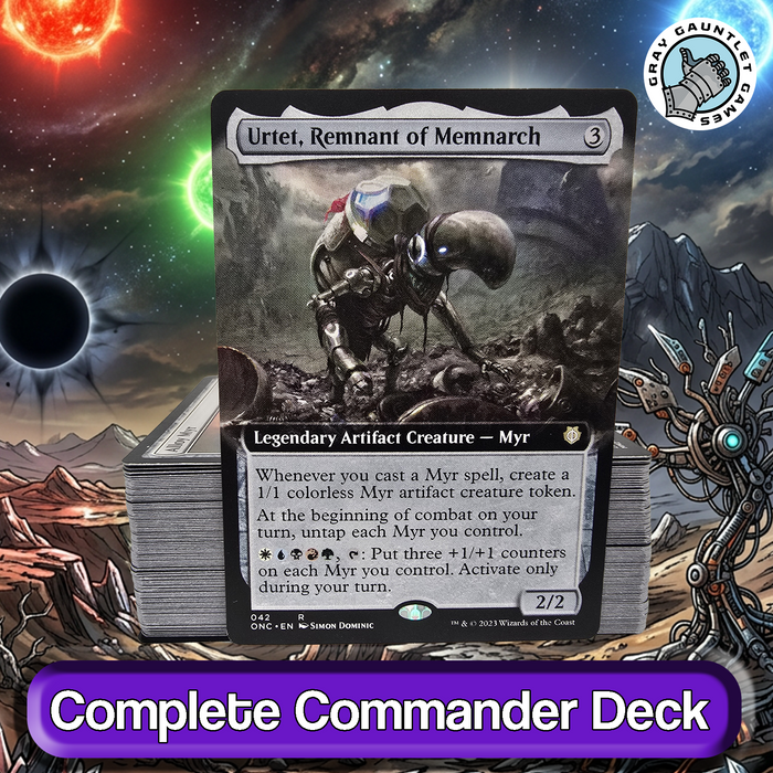 Urtet, Remnant of Memnarch COMMANDER DECK Myr Typal WUBRG MTG Custom Edh Magic