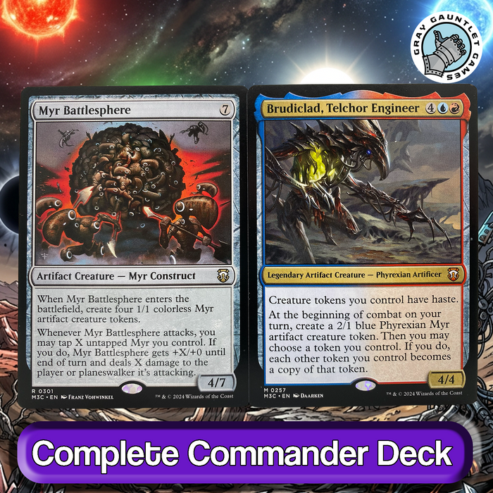 Urtet, Remnant of Memnarch COMMANDER DECK Myr Typal WUBRG MTG Custom Edh Magic