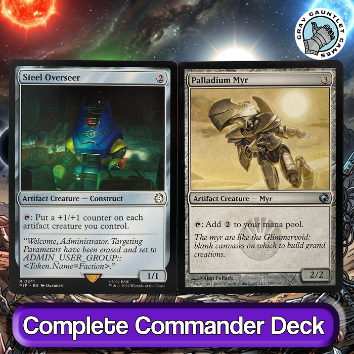 Urtet, Remnant of Memnarch COMMANDER DECK Myr Typal WUBRG MTG Custom Edh Magic