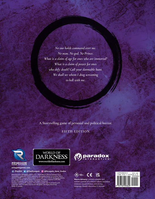 Vampire: The Masquerade (Core Rulebook)