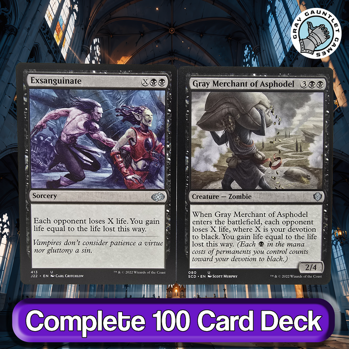 Vito, Thorn of the Dusk Rose COMMANDER DECK Lifegain Drain MTG Custom —  Gray Gauntlet Games