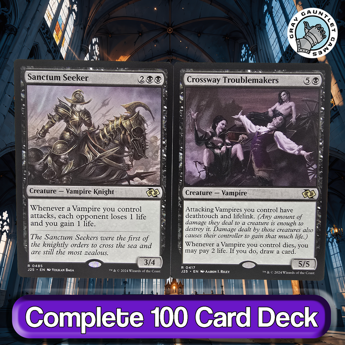 mtg 5 color dragon commander deck Vito, Thorn of the Dusk Rose COMMANDER DECK Lifegain Drain MTG Custom —  Gray Gauntlet Games