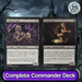 Two fantasy trading cards featuring 'Undead Augur' and 'Viscera Seer' with a dark, gothic background.