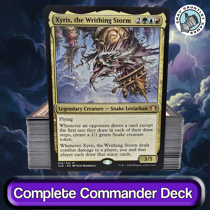Xyris, the Writhing Storm COMMANDER DECK Snake Tokens Temur MTG Custom EDH Magic