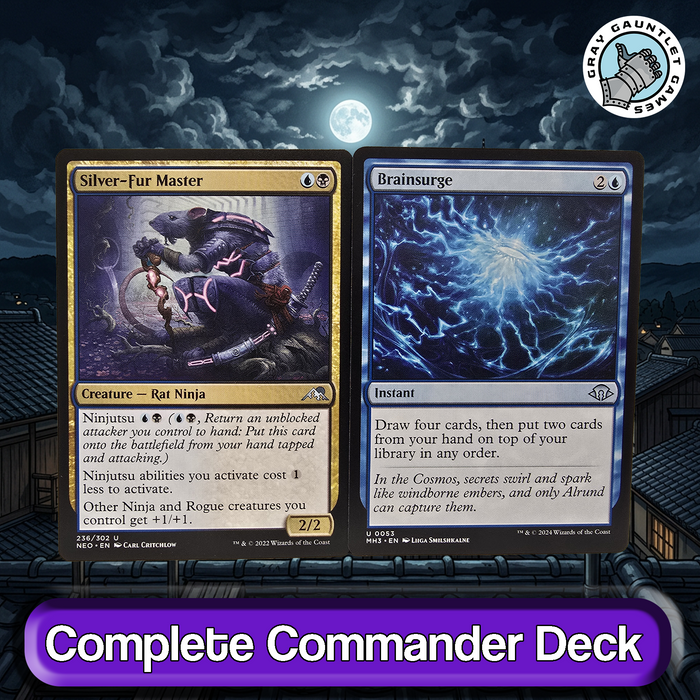Yuriko, the Tiger's Shadow COMMANDER DECK Ninja Dimir Ninjutsu MTG Custom EDH