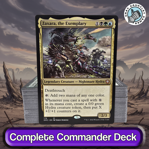 Zaxara, the Exemplary COMMANDER DECK Hydra Counters X-Spells MTG Custo Gray Gauntlet Games Zaxara, the Exemplary COMMANDER DECK Hydra Counters X-Spells MTG Custo Gray Gauntlet Games