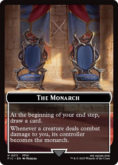 The Blackjack // The Monarch Double-Sided Token [FINAL FANTASY Commander Tokens]