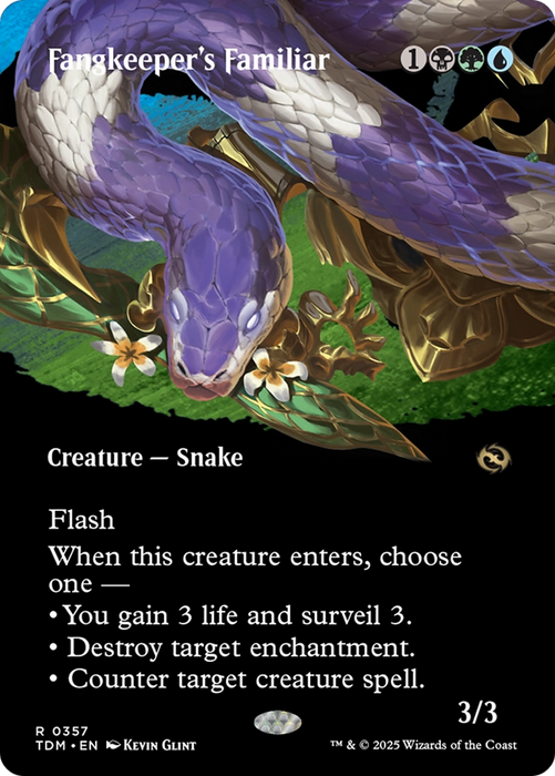 Fangkeeper's Familiar (Borderless) [Tarkir: Dragonstorm]