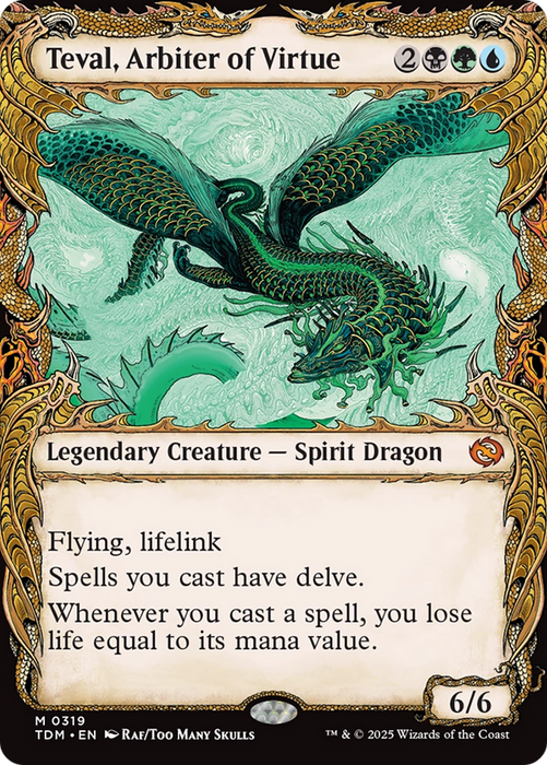 Teval, Arbiter of Virtue (Showcase) [Tarkir: Dragonstorm]
