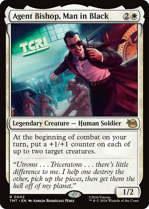 Agent Bishop, Man in Black [Teenage Mutant Ninja Turtles]