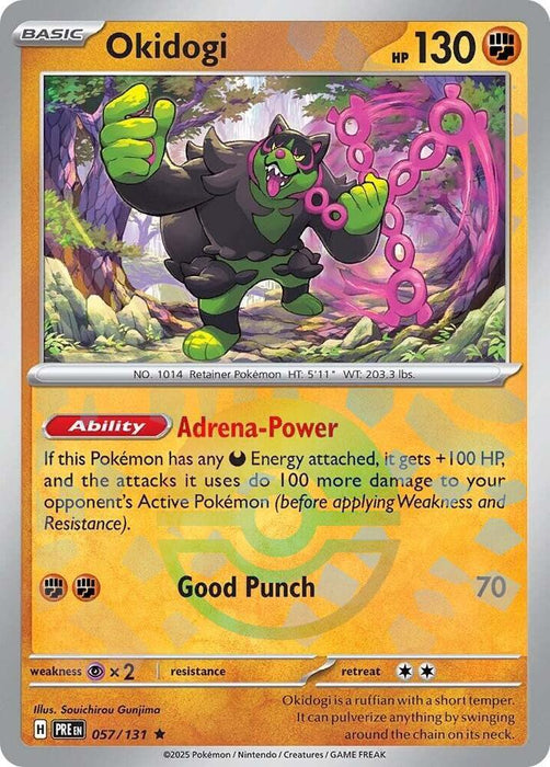 Okidogi (057/131) (Poke Ball Pattern) [Scarlet & Violet: Prismatic Evolutions]