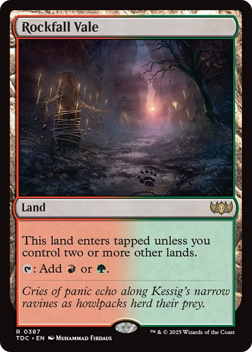 Rockfall Vale [Tarkir: Dragonstorm Commander]