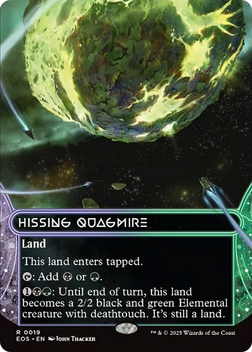 Hissing Quagmire (0019) (Borderless) [Edge of Eternities: Stellar Sights]