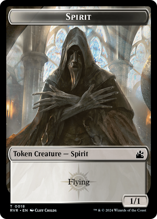 Spirit (0018) // Emblem - Domri Rade Double-Sided Token [Ravnica Remastered Tokens]