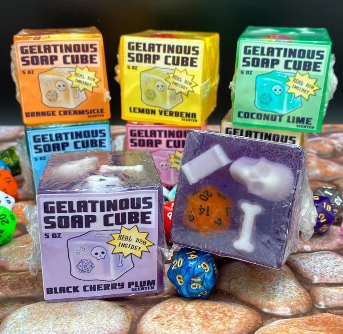 Hipp & Horn | Gelatinous Cube Soap | Black Cherry Plum