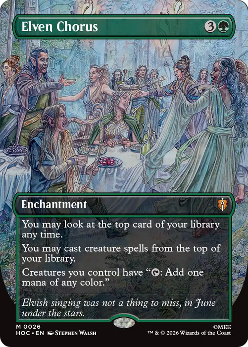 Elven Chorus (Borderless) [The Hobbit: Eternal-Legal]