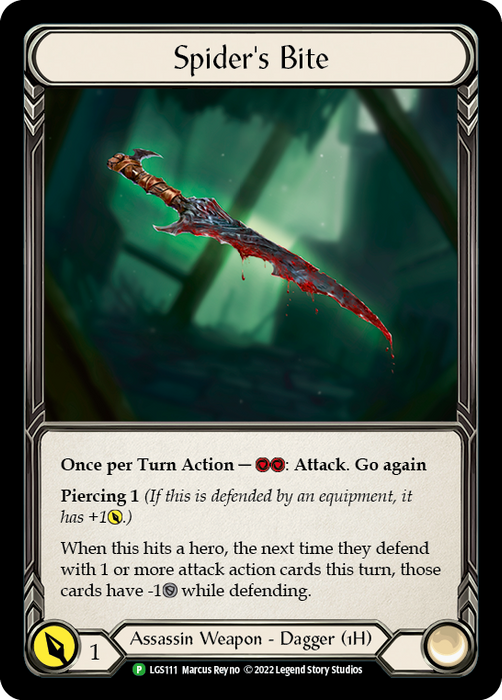 Spider's Bite [LGS111] (Promo)  Cold Foil