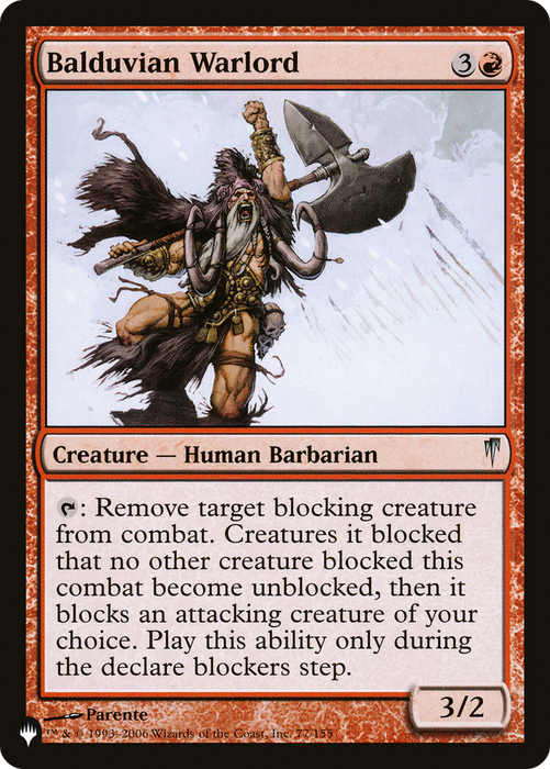 Balduvian Warlord [The List]