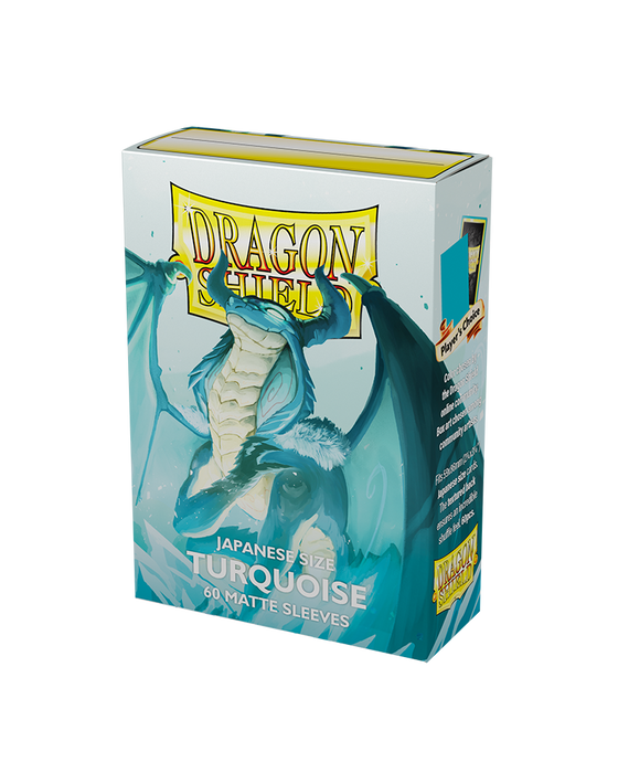 Dragon Shield: Japanese Size 60ct Sleeves - Turquoise (Matte)