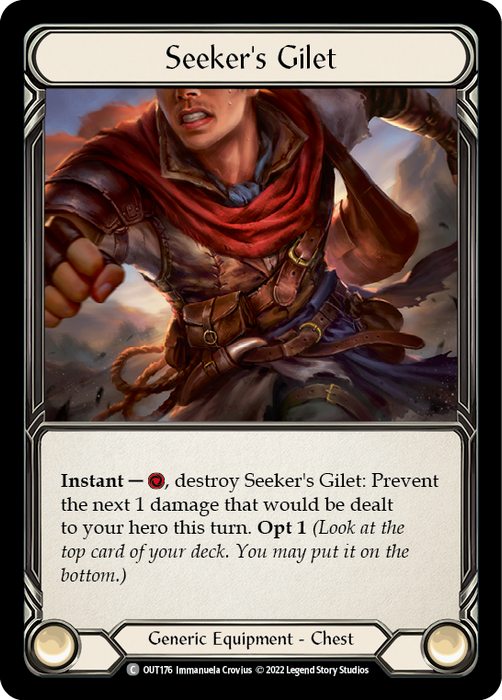 Seeker's Gilet [OUT176] (Outsiders)  Rainbow Foil