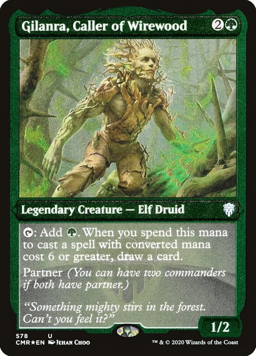 Gilanra, Caller of Wirewood (Etched) [Commander Legends]