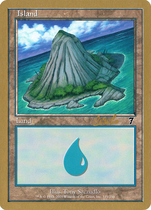 Island (cr335b) (Carlos Romao) [World Championship Decks 2002]