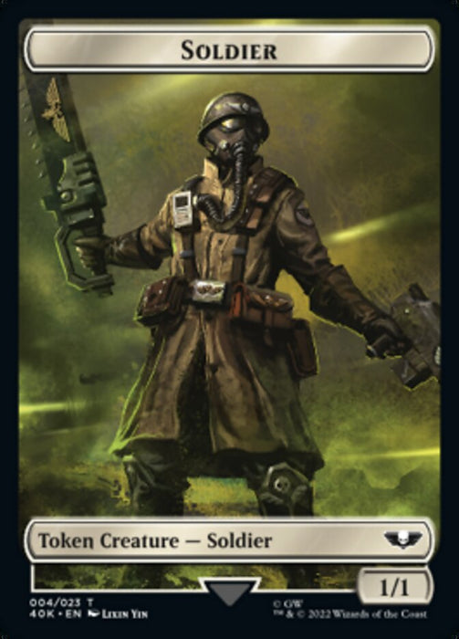 Soldier (004) // Arco-Flagellant Double-Sided Token [Warhammer 40,000 Tokens]