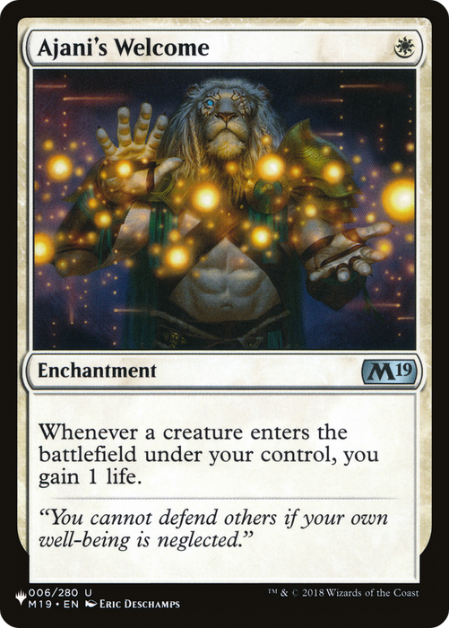 Ajani's Welcome [The List]