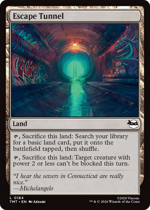 Escape Tunnel [Teenage Mutant Ninja Turtles]