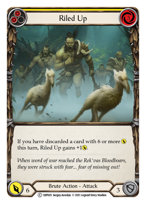 Riled Up (Yellow) [1HP029] (History Pack 1)