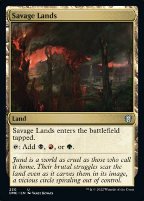 Savage Lands [Dominaria United Commander]