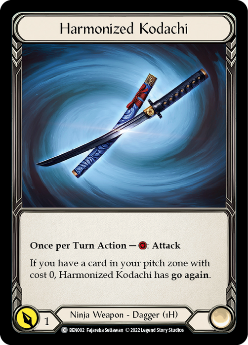 Harmonized Kodachi [BEN002] (Outsiders Benji Blitz Deck)